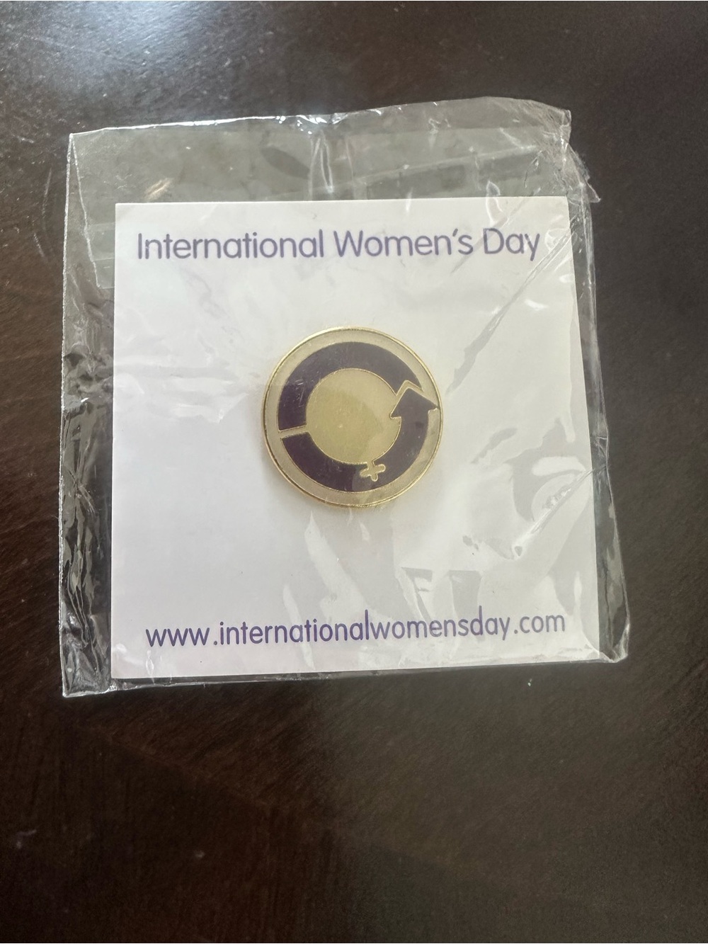 International Women’s Day Purple & Gold Enamel Pin